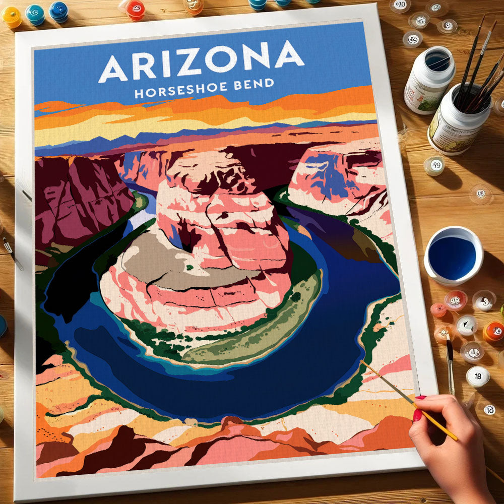Arizona - Horseshoe Bend | Paint by Numbers Kit