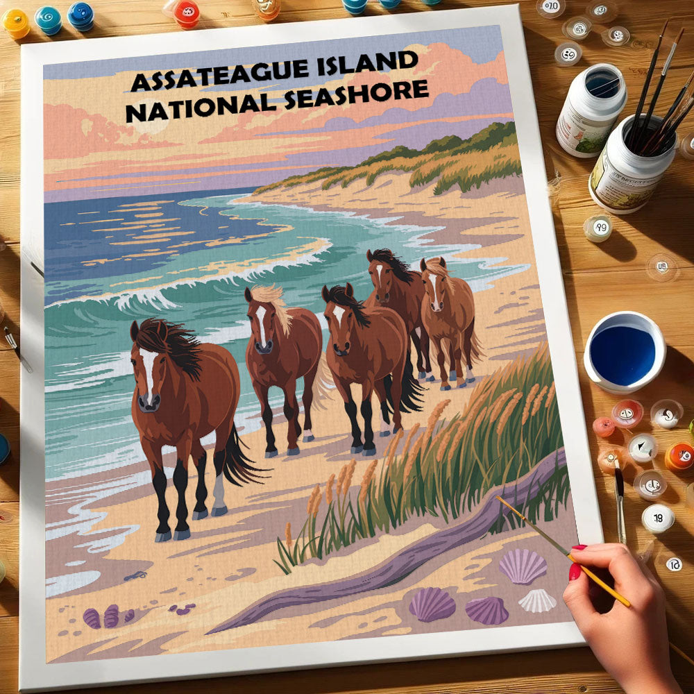 Assateague Island National Seashore | Paint by Numbers Kit