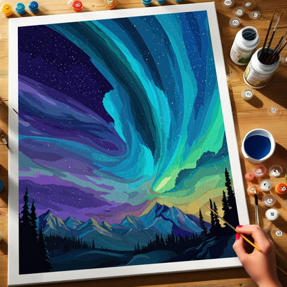 Aurora Burst | Paint by Numbers Kit