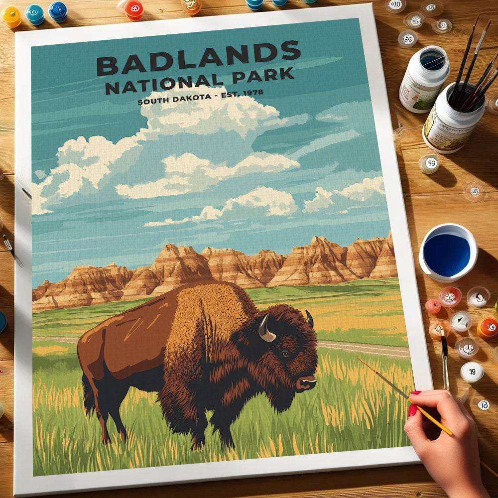 Badlands National Park Heritage Edition | Paint by Numbers Kit