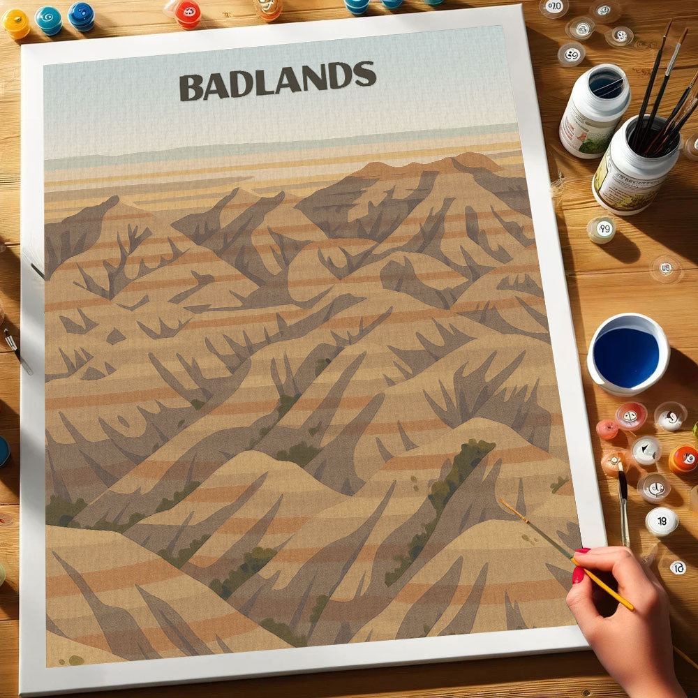Badlands National Park Beginner | Paint by Numbers Kit