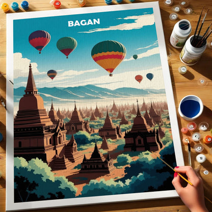 Bagan, Myanmar - World Heritage | Paint by Numbers Kit