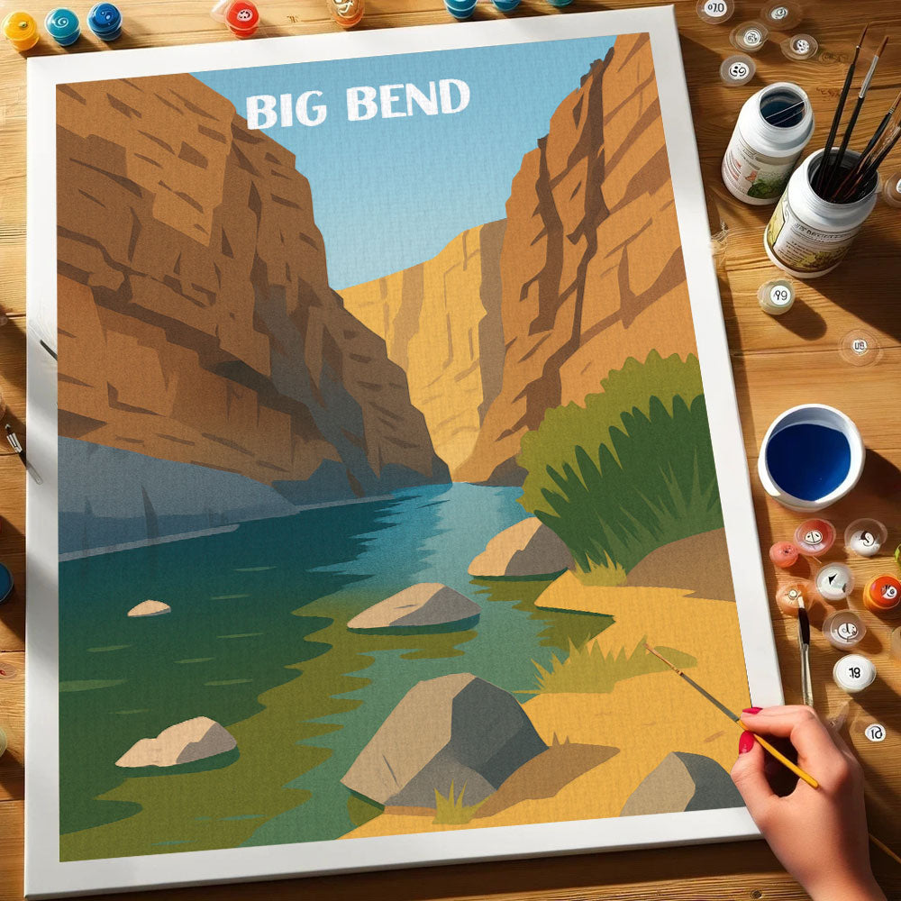 Big Bend National Park Beginner | Paint by Numbers Kit