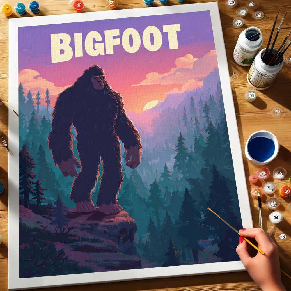 Bigfoot Peak - American Legends | Paint by Numbers Kit
