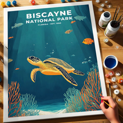 Biscayne National Park Heritage Edition | Paint by Numbers Kit