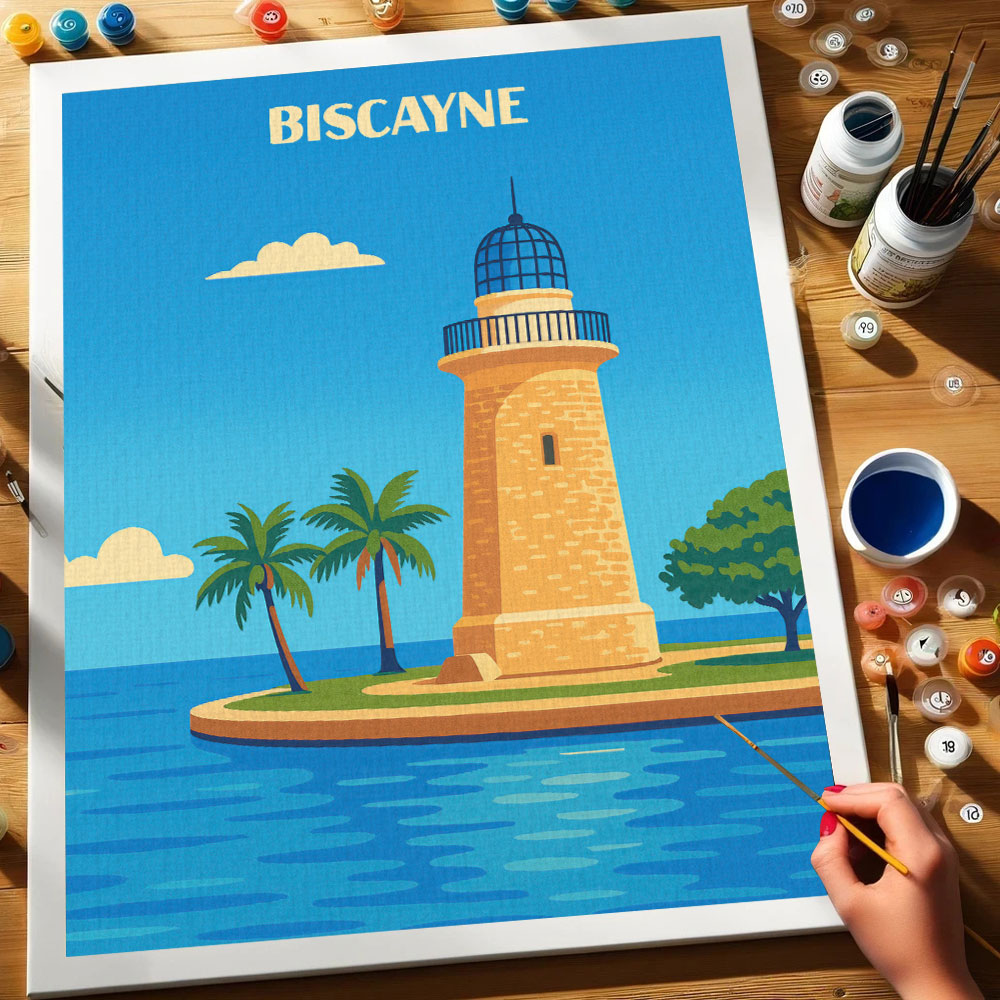 Biscayne National Park Beginner | Paint by Numbers Kit