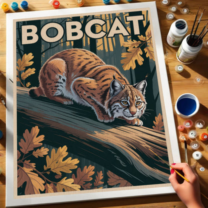 Bobcat - National Park Wildlife | Paint by Numbers Kit