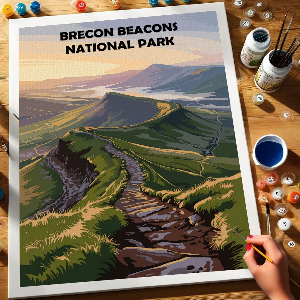 Brecon Beacons UK National Park | Paint by Numbers Kit