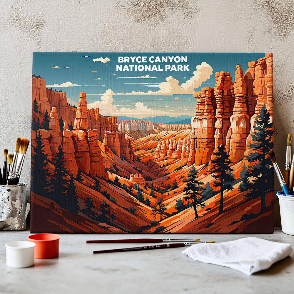 Bryce Canyon National Park - Landscape | Paint by Numbers Kit