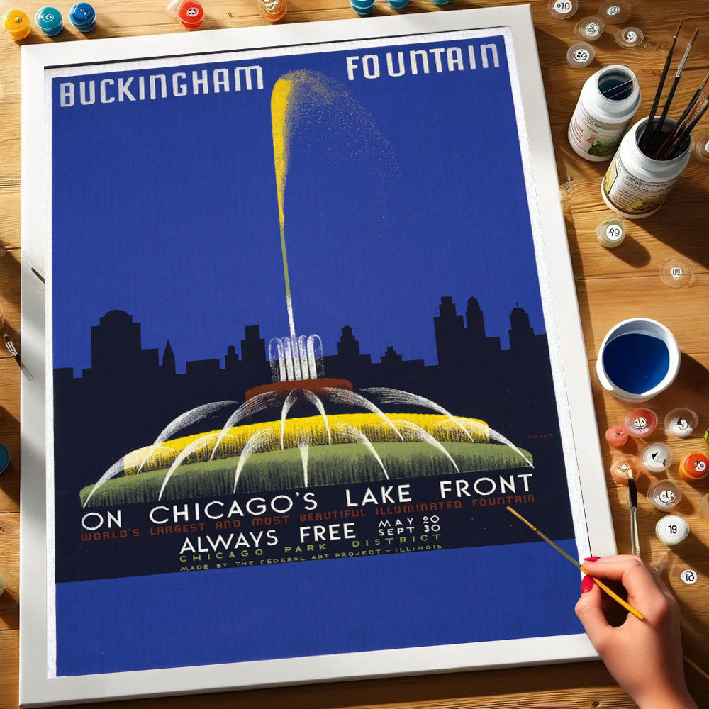 Buckingham Fountain - US Poster