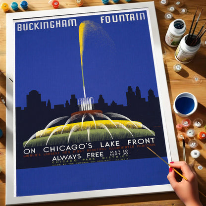 Buckingham Fountain - US Poster