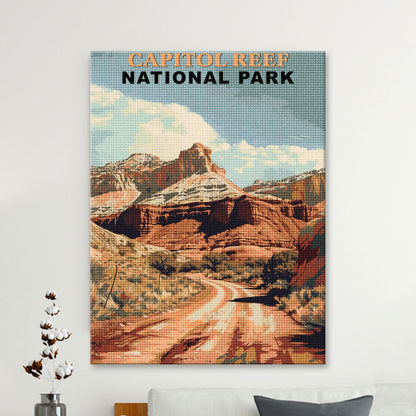 Capitol Reef National Park Diamond Painting (Vintage Edition)