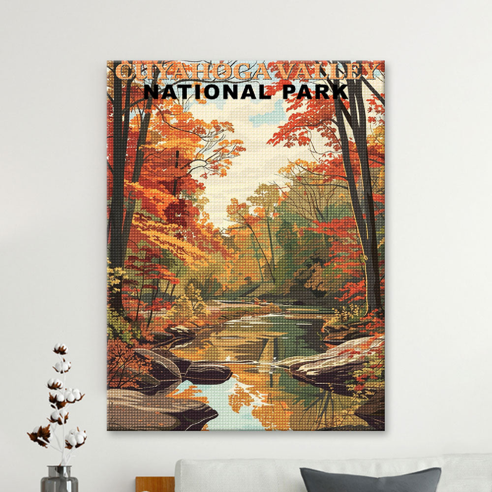 Cuyahoga Valley National Park Diamond Painting (Vintage Edition)