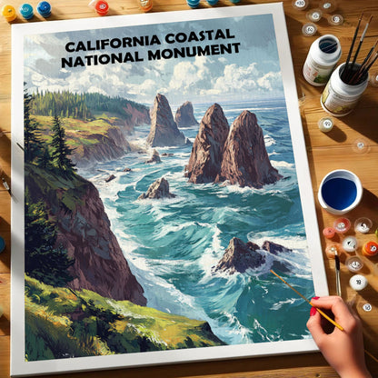 California Coastal National Monument | Paint by Numbers Kit