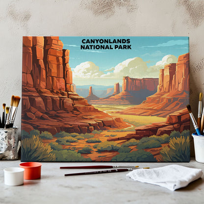 Canyonlands National Park - Landscape | Paint by Numbers Kit