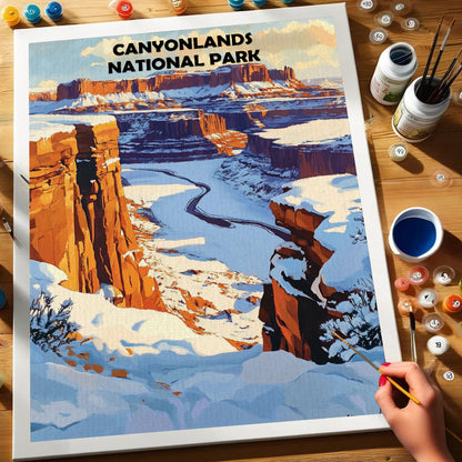 Canyonlands National Park Winter | Paint by Numbers Kit