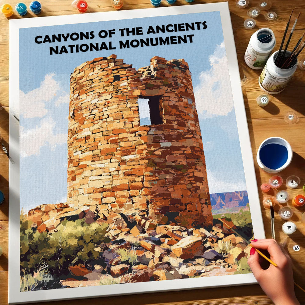 Canyons of the Ancients National Monument | Paint by Numbers Kit