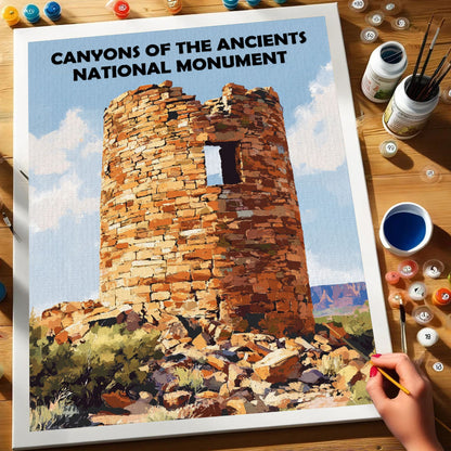 Canyons of the Ancients National Monument | Paint by Numbers Kit