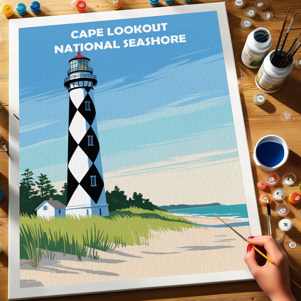 Cape Lookout National Seashore | Paint by Numbers Kit