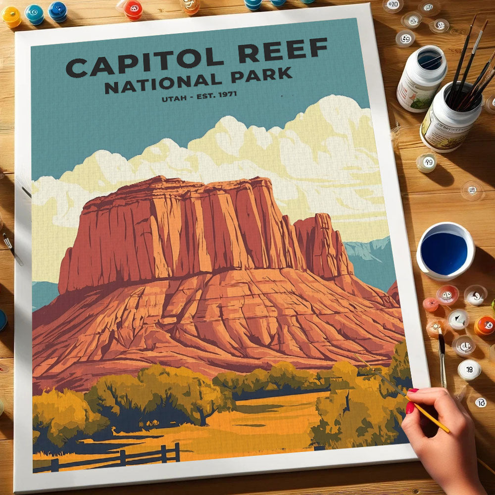 Capitol Reef National Park Heritage Edition | Paint by Numbers Kit