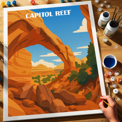 Capitol Reef National Park Beginner | Paint by Numbers Kit