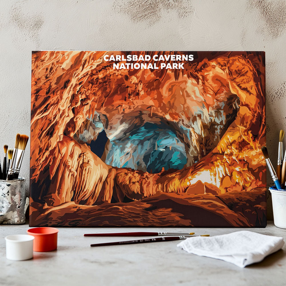 Carlsbad Caverns National Park - Landscape | Paint by Numbers Kit