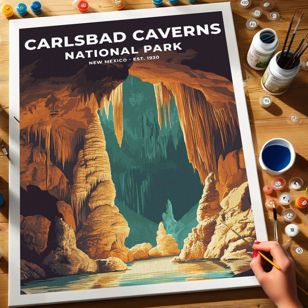 Carlsbad Caverns National Park Heritage Edition | Paint by Numbers Kit