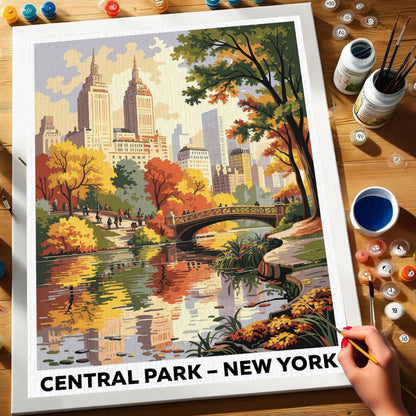 Central Park, New York | US Landmark | Paint by Numbers Kit