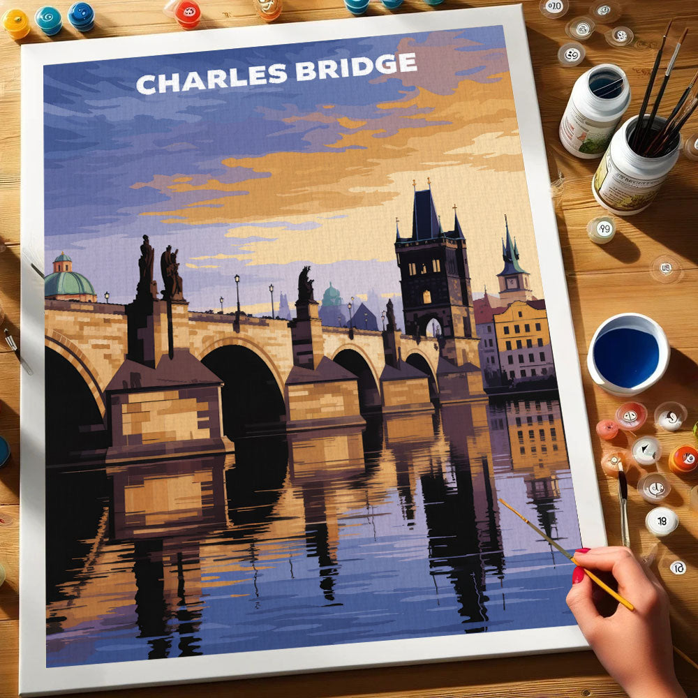 Charles Bridge, Czech Republic | Paint by Numbers Kit