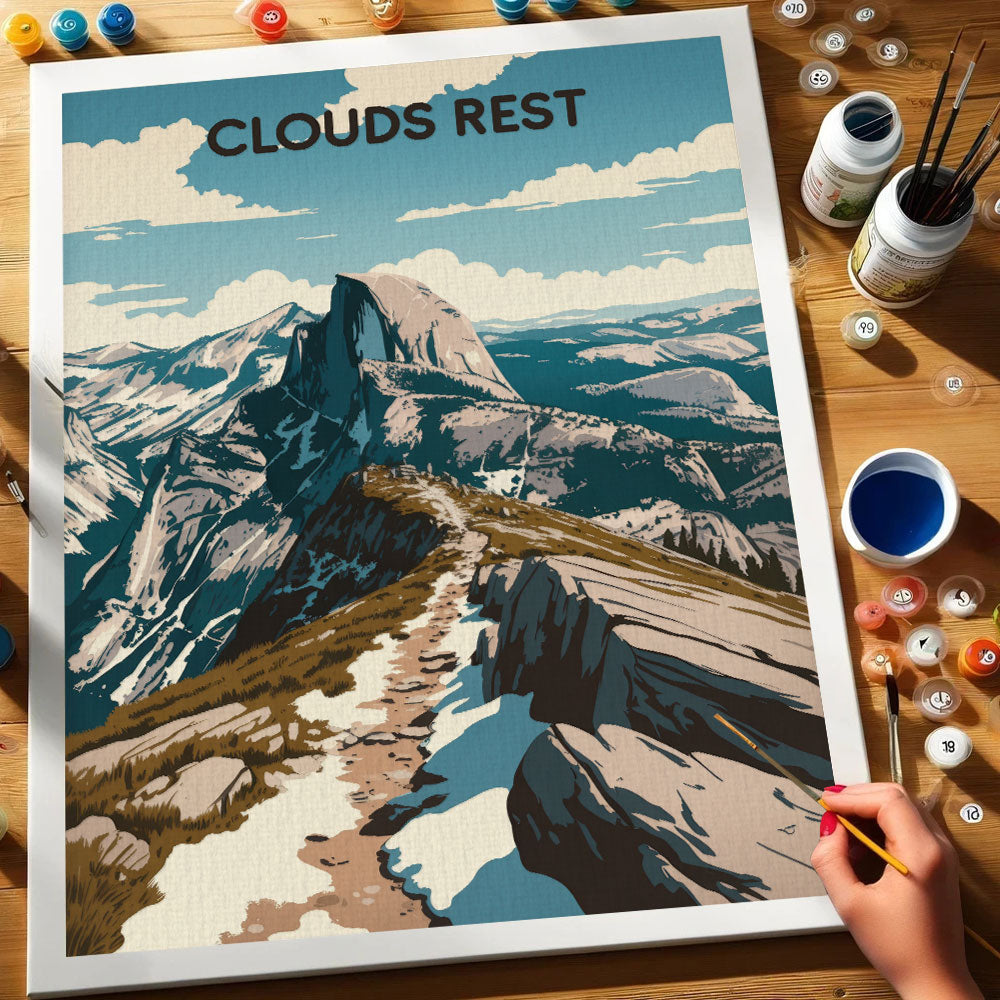 Clouds Rest - Yosemite National Park | Paint by Numbers Kit