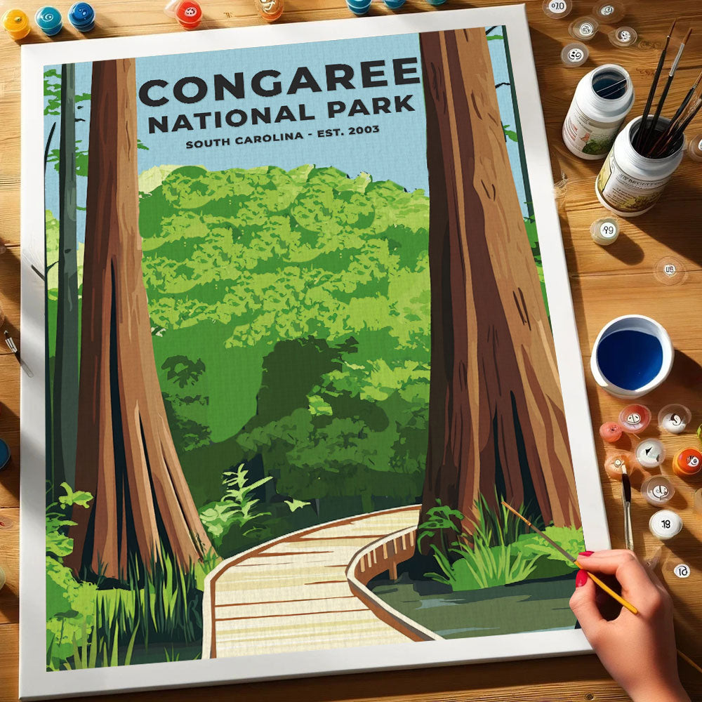 Congaree National Park Heritage Edition | Paint by Numbers Kit