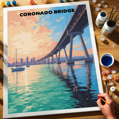 Coronado Bridge, USA | Paint by Numbers Kit