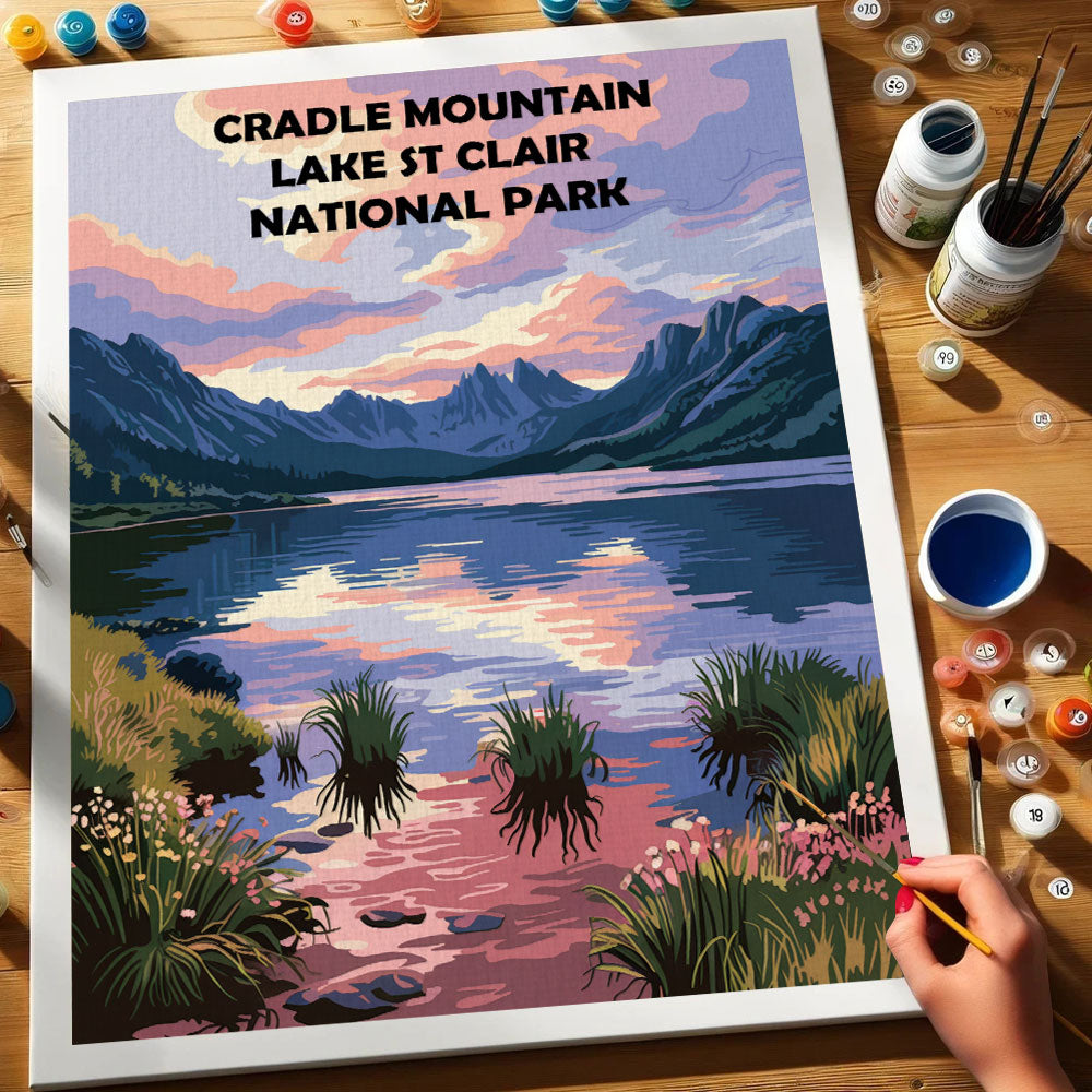 Cradle Mountain - Lake St Clair AU National Park | Paint by Numbers Kit