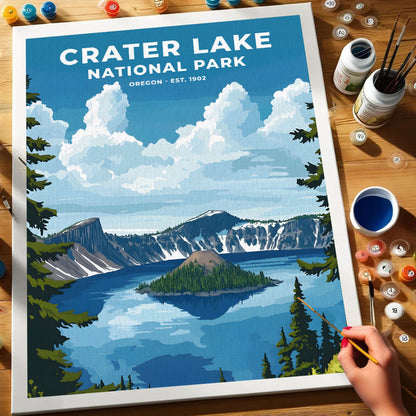 Crater Lake National Park Heritage Edition | Paint by Numbers Kit