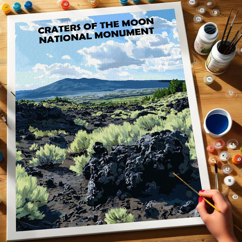 Craters of the Moon National Monument | Paint by Numbers Kit