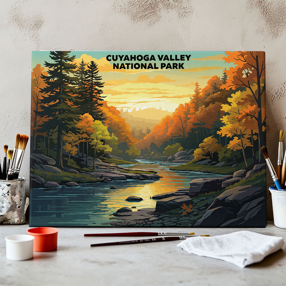 Cuyahoga Valley National Park - Landscape | Paint by Numbers Kit