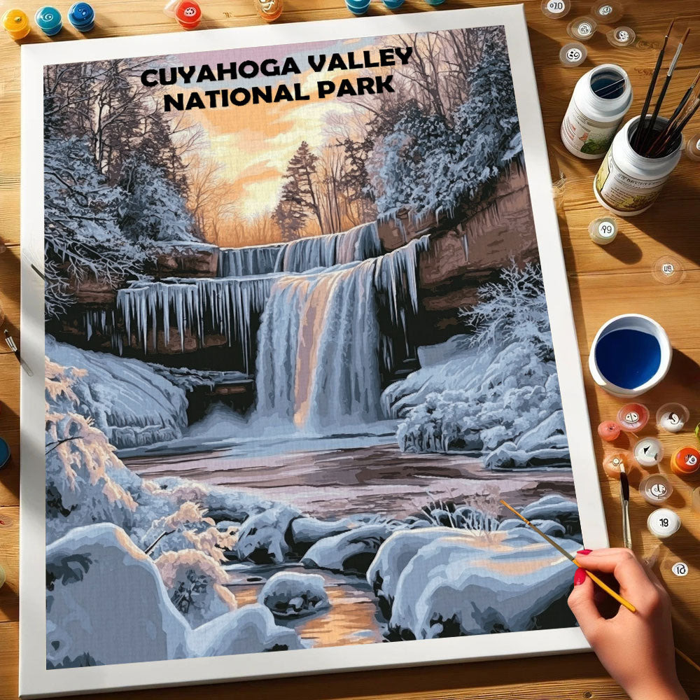 Cuyahoga Valley National Park Winter | Paint by Numbers Kit