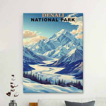 Denali National Park Diamond Painting (Vintage Edition)