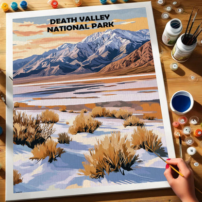 Death Valley National park Winter | Paint by Numbers Kit