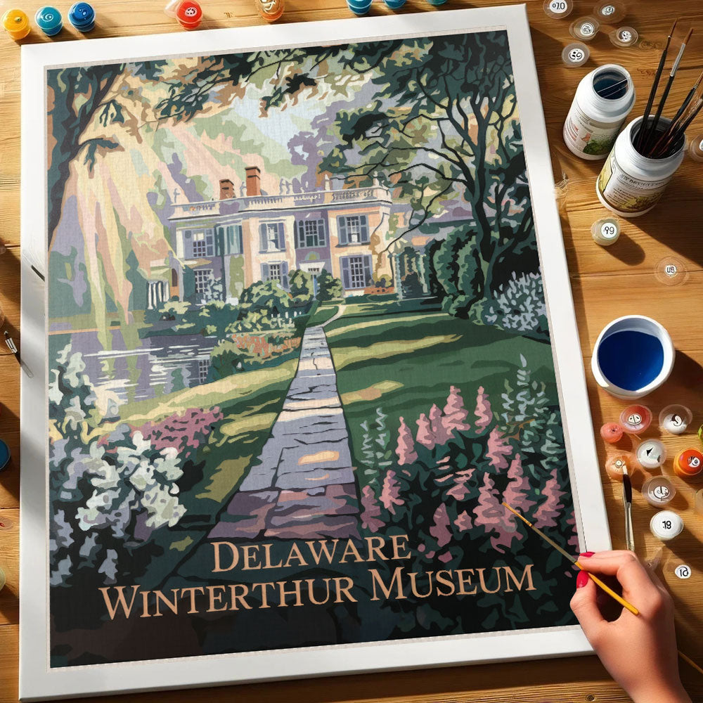 Delaware - Winterthur Museum | Paint by Numbers Kit