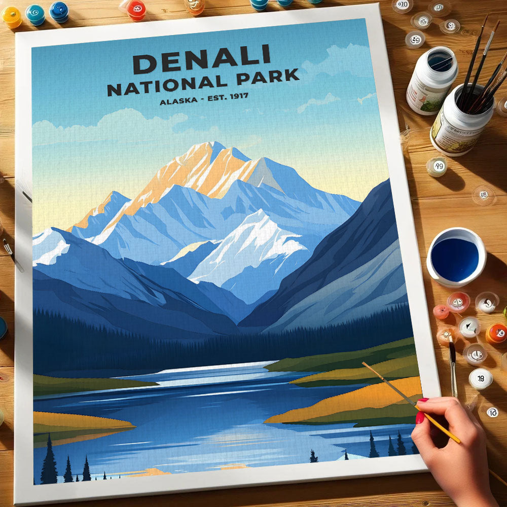 Denali National Park and Preserve Heritage Edition | Paint by Numbers Kit