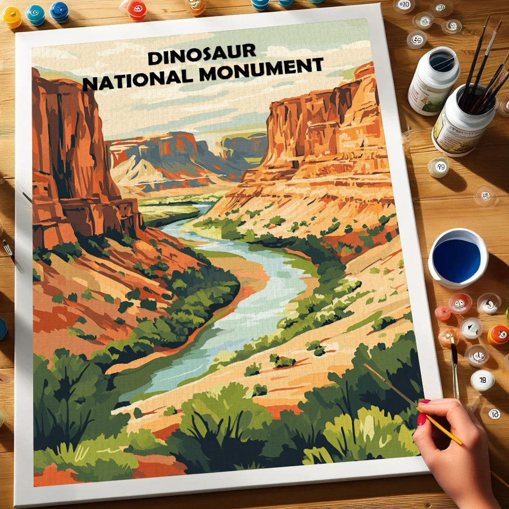 Dinosaur National Monument | Paint by Numbers Kit