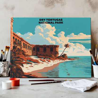 Dry Tortugas National Park - Landscape | Paint by Numbers Kit