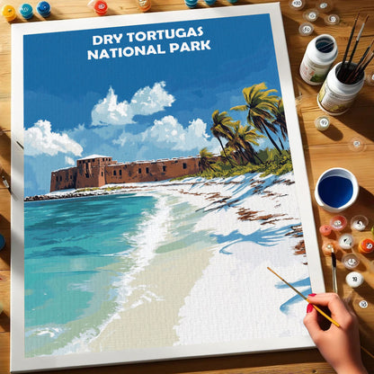 Dry Tortugas National park Winter | Paint by Numbers Kit