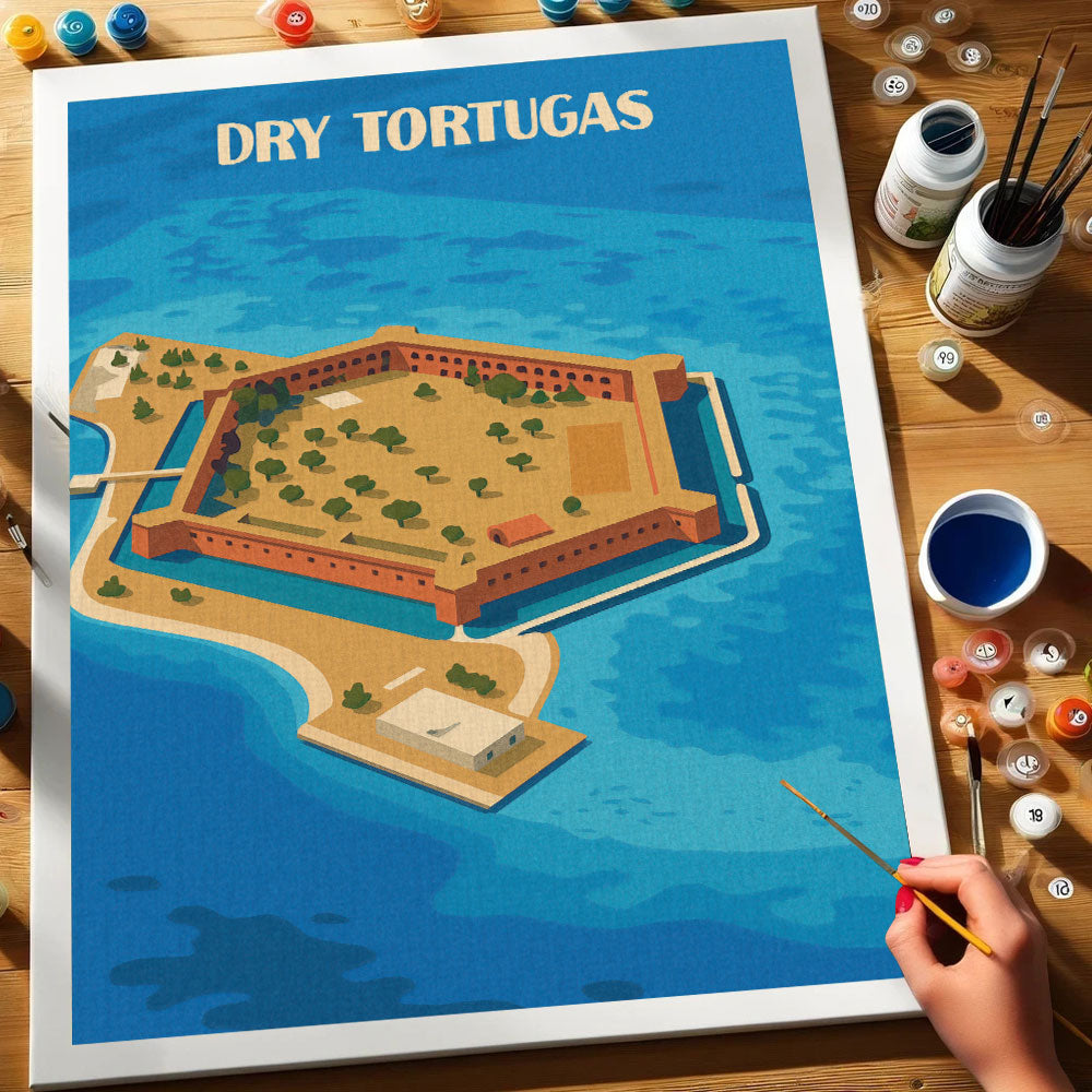 Dry Tortugas National Park Beginner | Paint by Numbers Kit