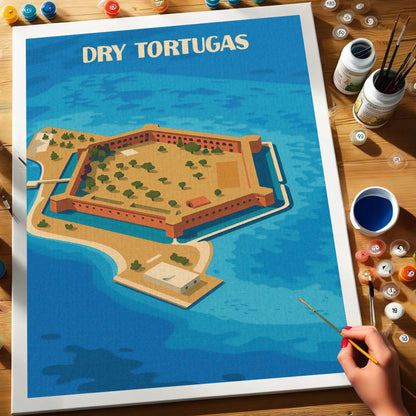 Dry Tortugas National Park Beginner | Paint by Numbers Kit