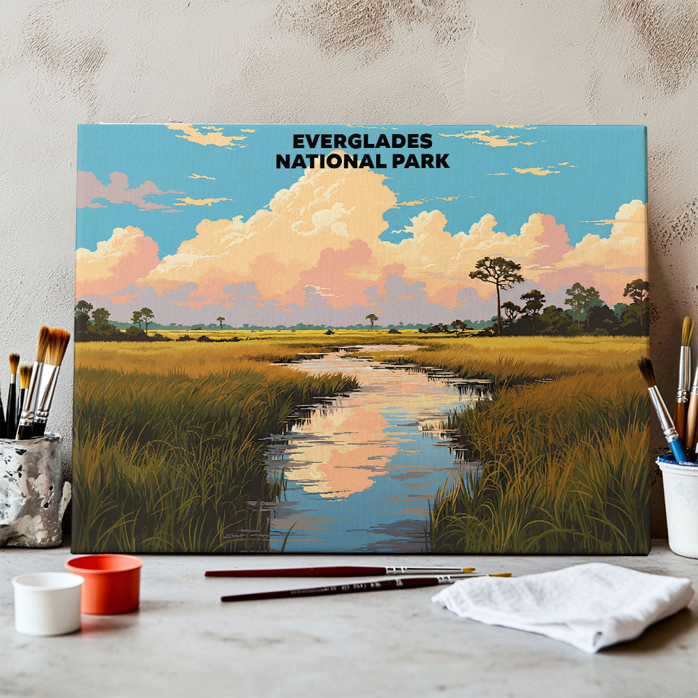 Everglades National Park - Landscape | Paint by Numbers Kit