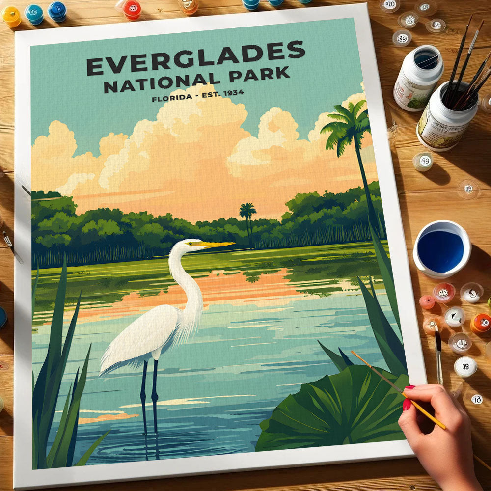 Everglades National Park Heritage Edition | Paint by Numbers Kit