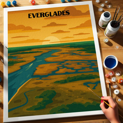Everglades National Park Beginner | Paint by Numbers Kit