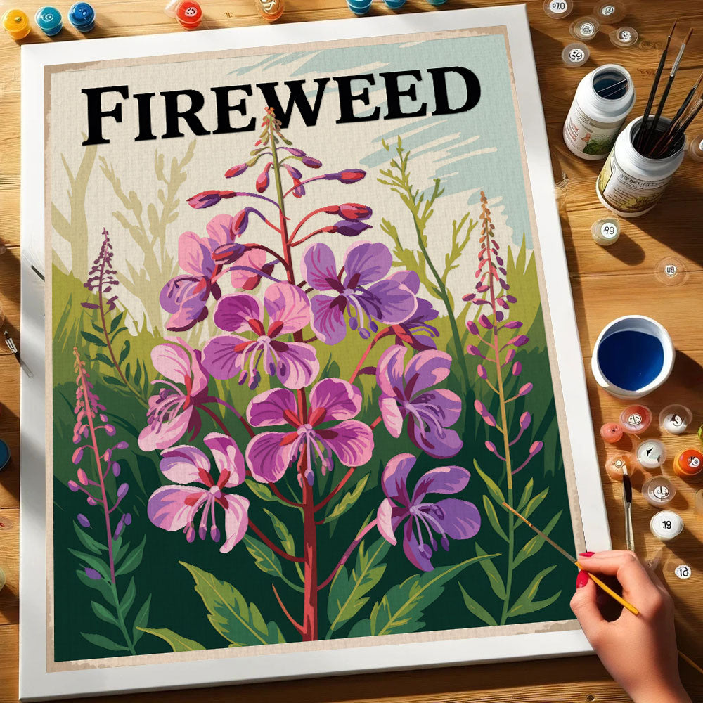 Fireweed - US Wildflowers | Paint by Numbers Kit